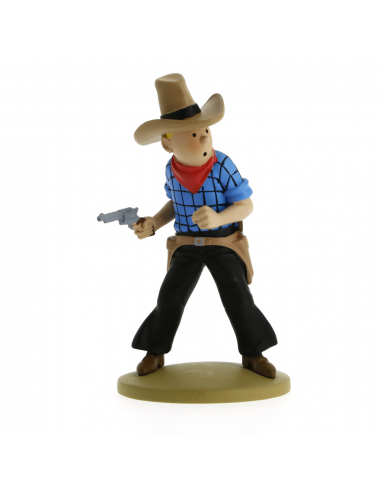 Figura Resina “Tintín cowboy”